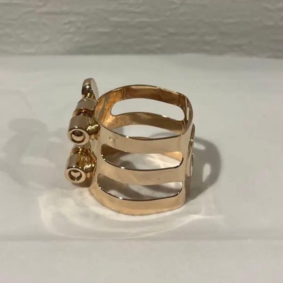 ウッドストーン】B♭クラリネットリガチャー ／ピンクゴールド