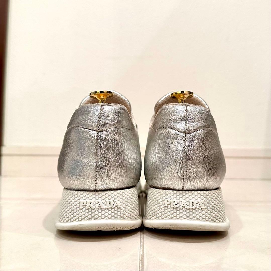 PRADA｜Nappa Leather Cloud Sneakers EU38 - メルカリ