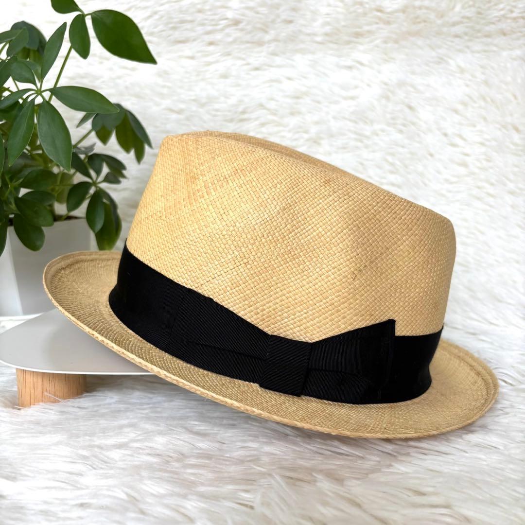 極美品】CA4LA KNOX カシラ 別注 パナマハット ストローハット - メルカリ
