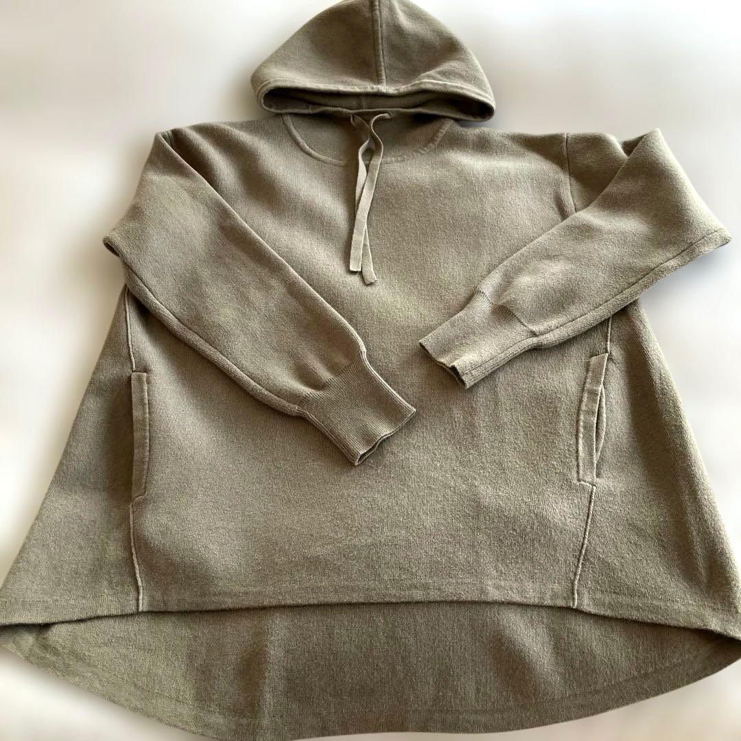 セオリーリュクス✖️高橋リタコラボコットンカシミヤ ニットフーディ