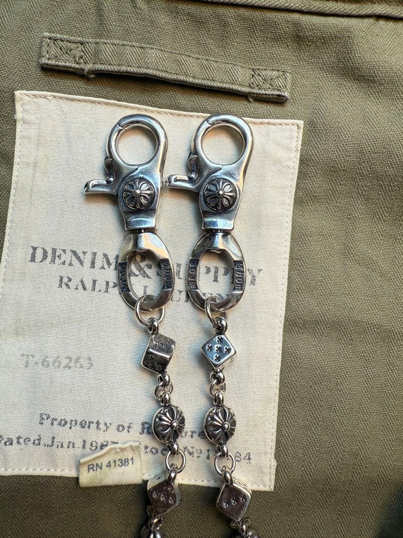 Dice × Flower ウォレットチェーン】 重厚で存在感QBSZSZ15