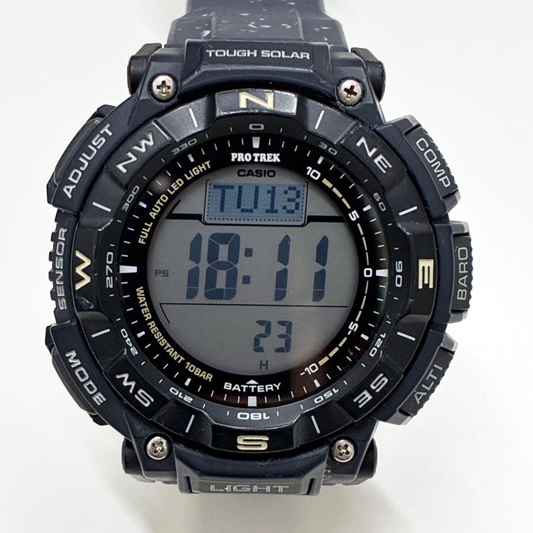 【美品】カシオ　PROTREX　PRG-340SC-2JF プロトレック クライマーライン PRG-340SC-2JF メンズ ソーラー