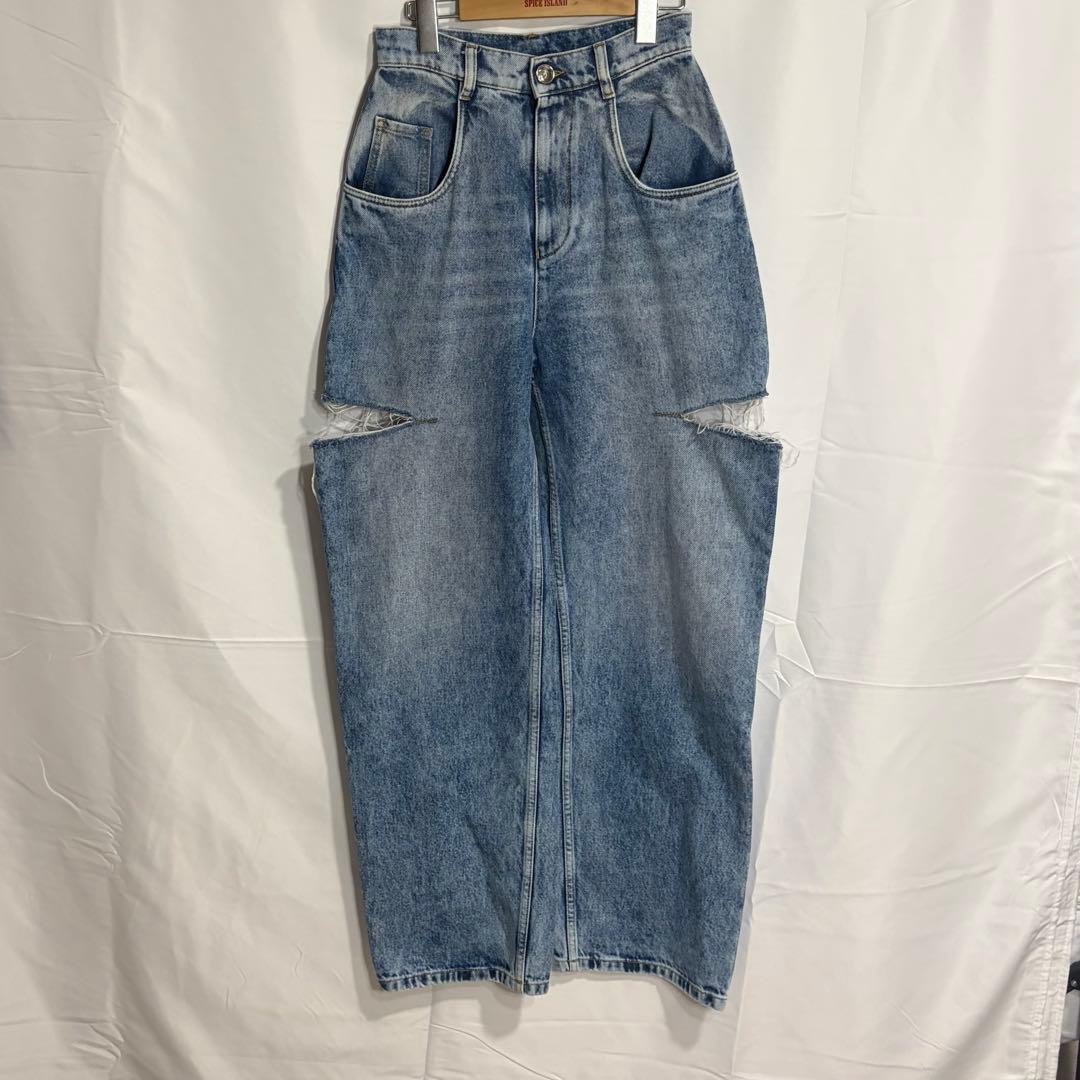 極美品］メゾンマルジェラ レディース カットアウトデニム サイズ38