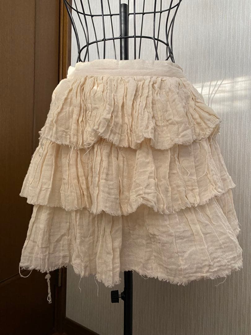 STIGMATA◇切りっぱなし 3段フリル ガーゼスカート◇ - メルカリ