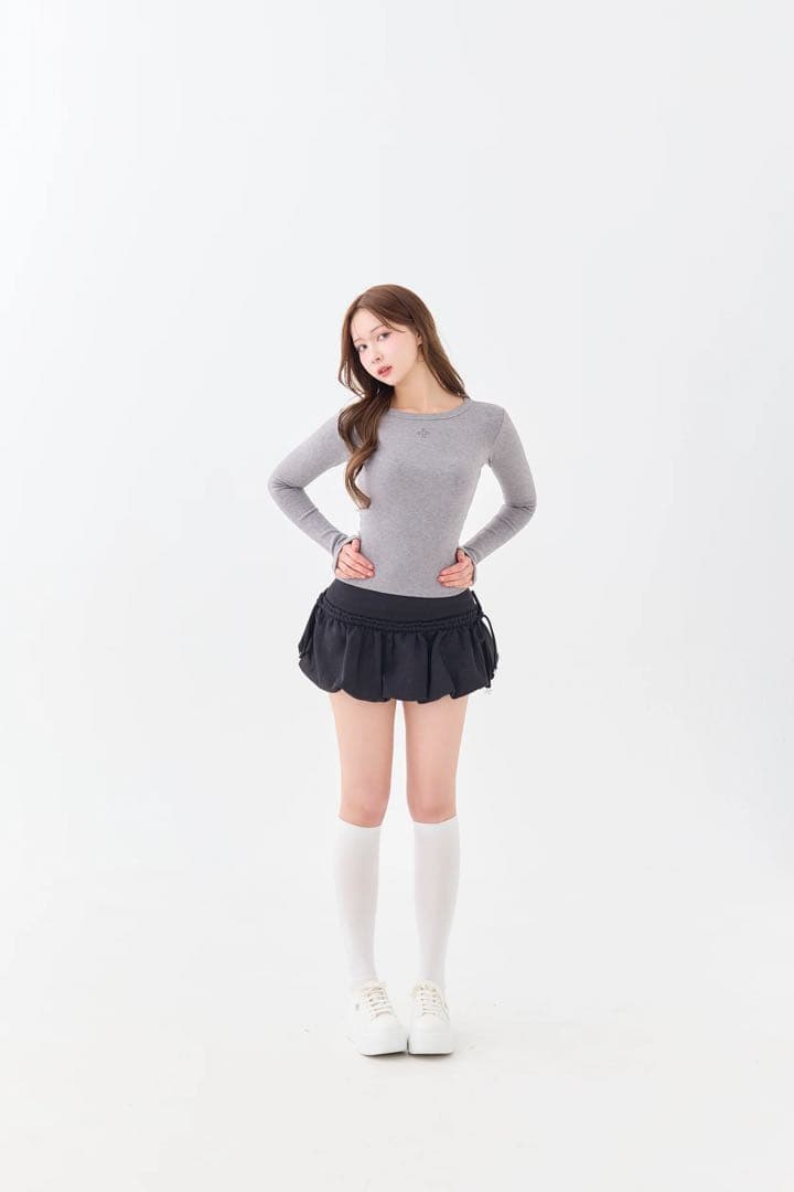 ANDWANG Kirakira volume ballon skirt 黒 M - スカートオンライン