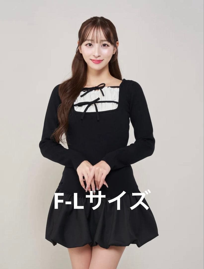 ☆Darich☆ダブルリボンドッキングバルーンミニワンピース - メルカリ