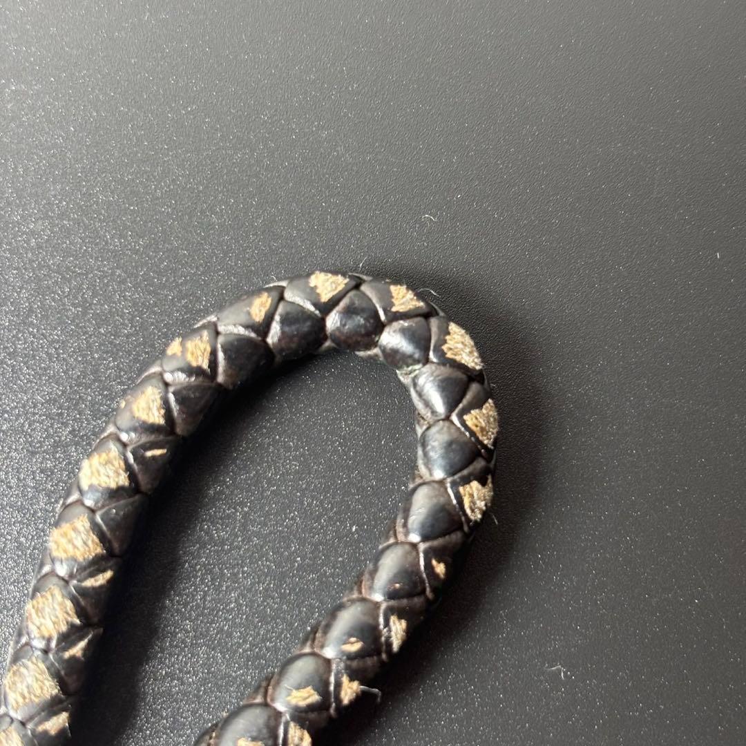 ボッテガヴェネタ イントレチャート チャーム ブラック キーリング