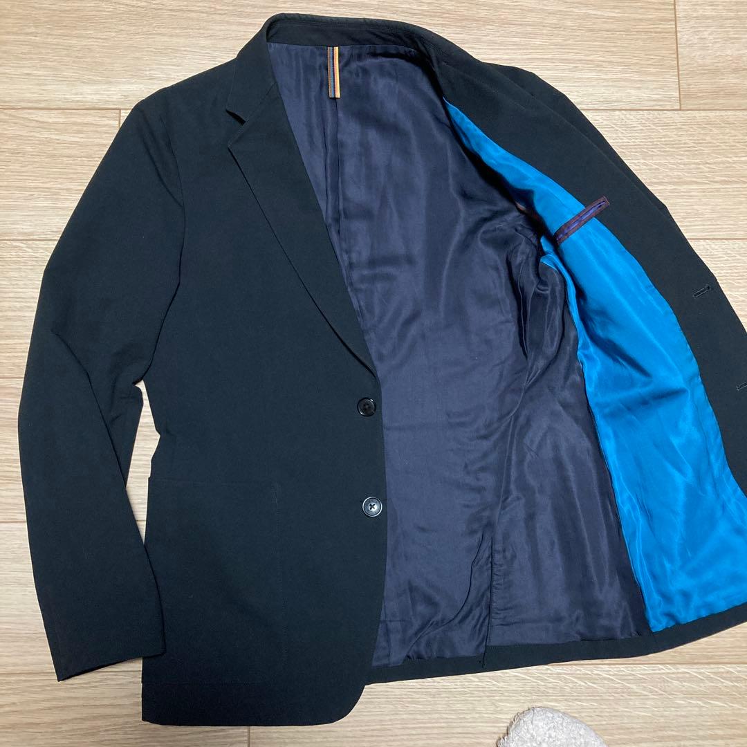 ポールスミス 現行 スーツセットアップ 裏地 総柄 ボックスタグ 黒色 M