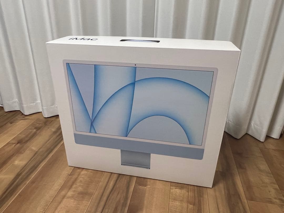 iMac 24インチ M1 ブルー(2021) 初期化済 付属品完備 箱あり - メルカリ