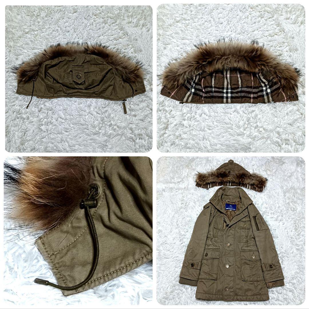 バーバリーブルーレーベル モッズコート ミリタリージャケット リアル