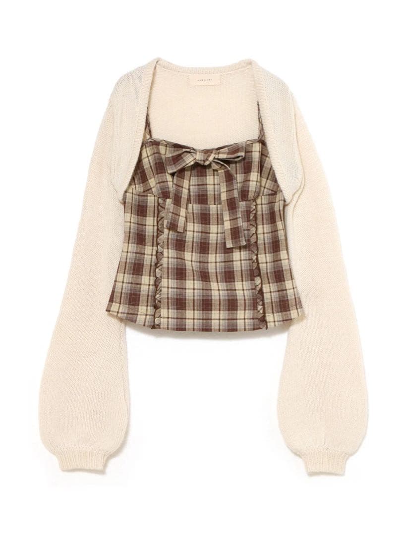 andmary Tyla ribbon set tops ブラウン 即日発送】andmary Tyla ribbon set tops brown - メルカリ