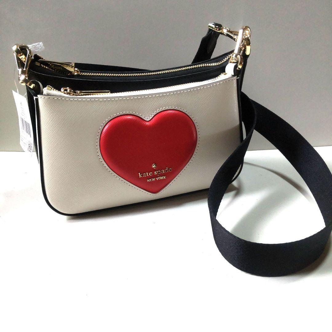 新品】ケイトスペード デュエット クロスボディバッグ ハート ハワイ