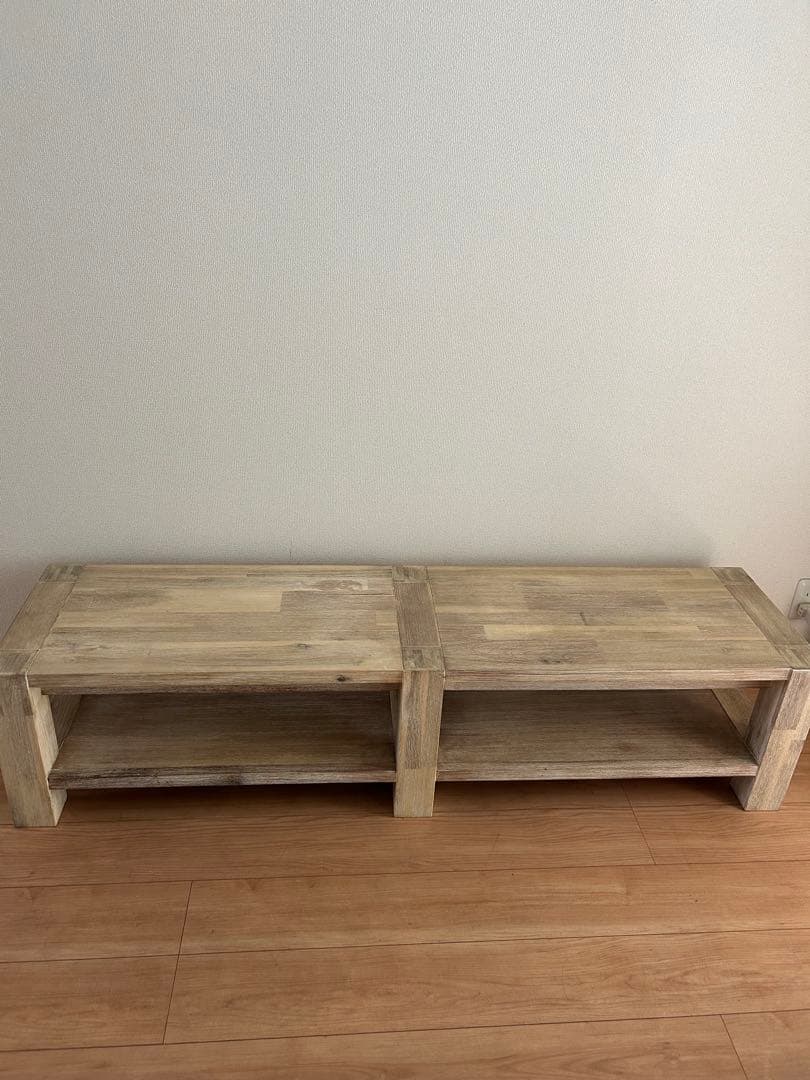 ななせ様専用 ウニコ MANOA マノア ローテーブル 幅1600m棚板付き