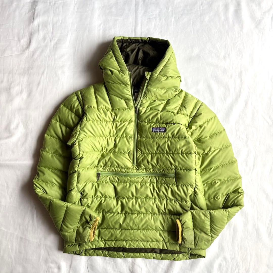 パタゴニア ダウンセーター アノラック プルオーバーフーディ ゲッコー