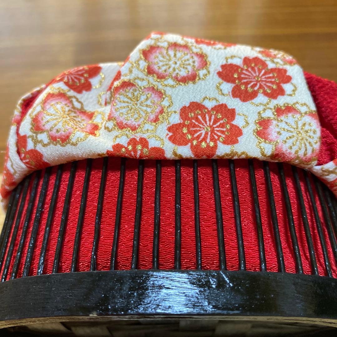 《美品》3歳七五三被布,絞り風お着物,草履,巾着セット