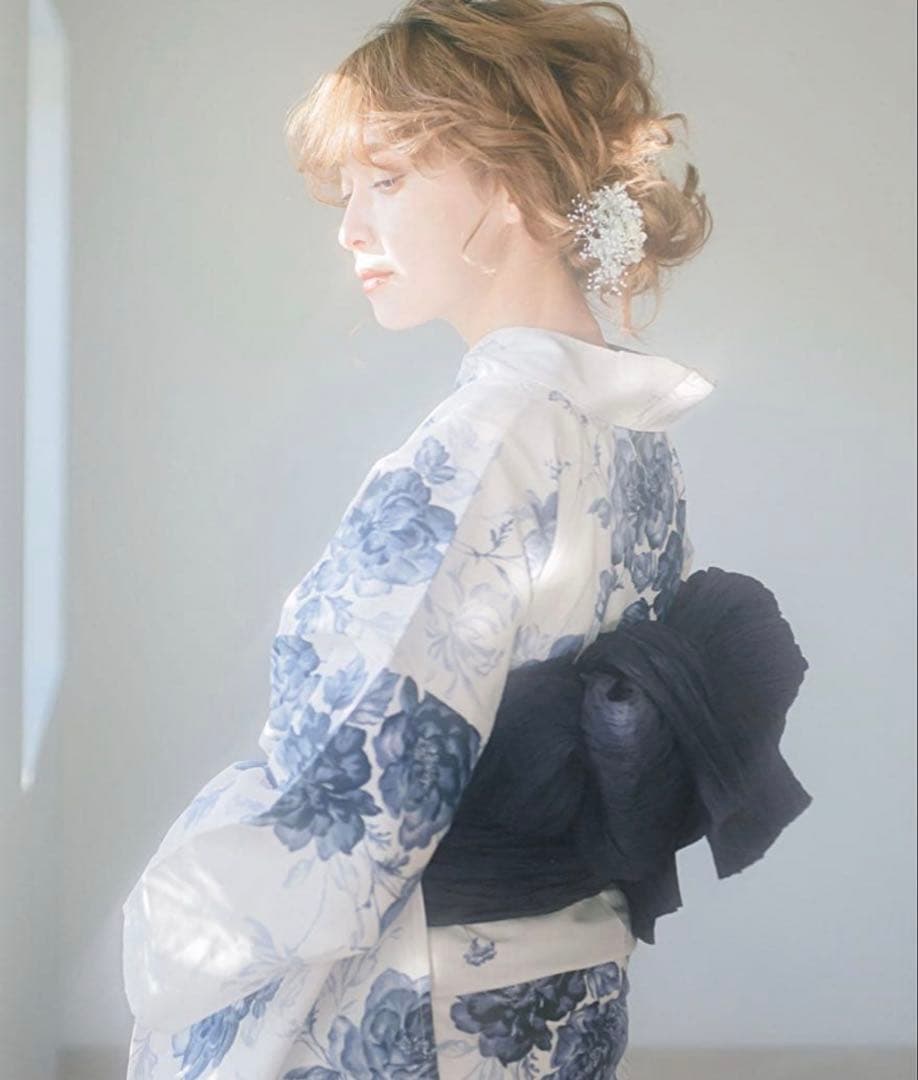 Ditaの浴衣・帯セット【水彩の勿忘草色】 - メルカリ