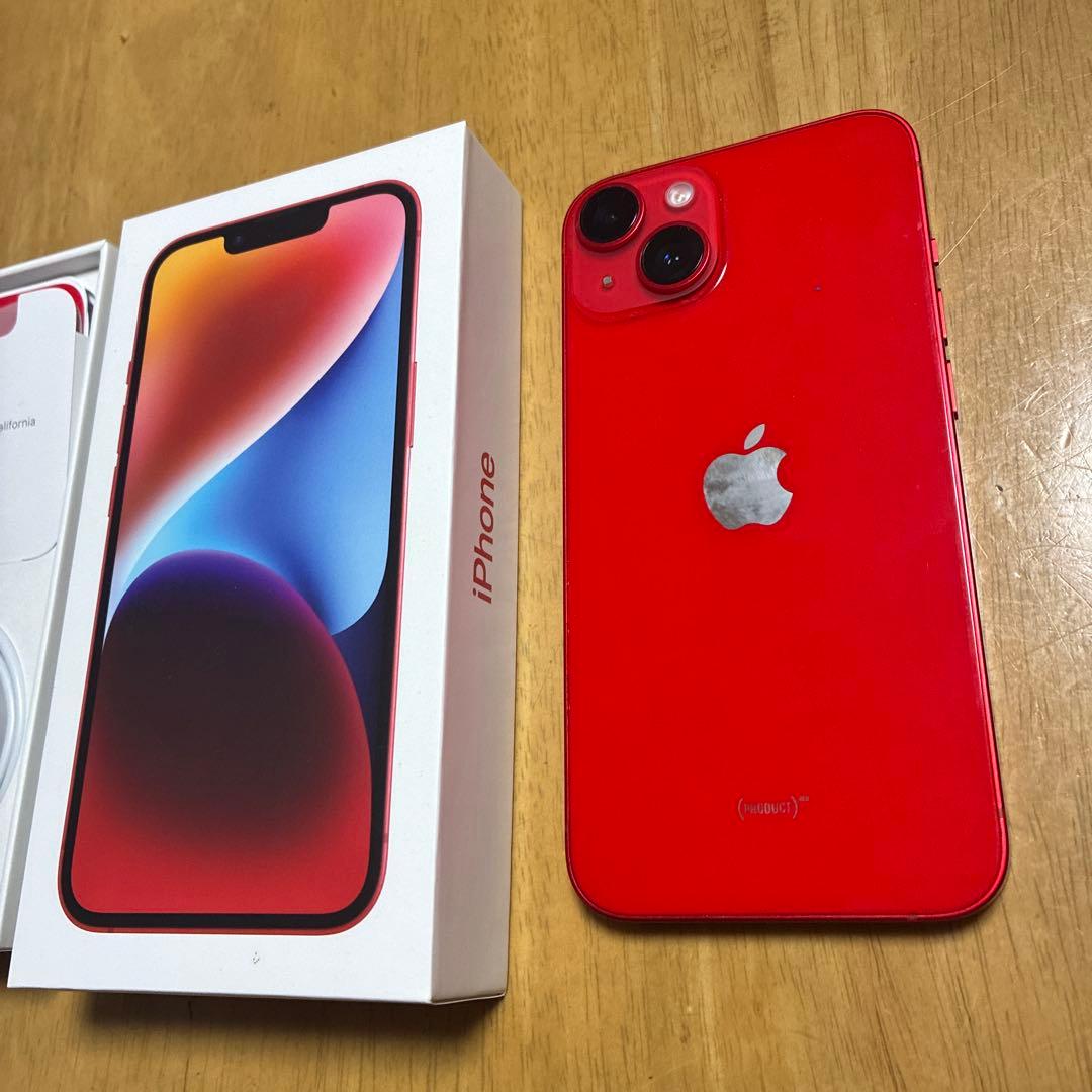 iPhone14 128GB バッテリー100% ライトニングケーブル、箱付き - メルカリ