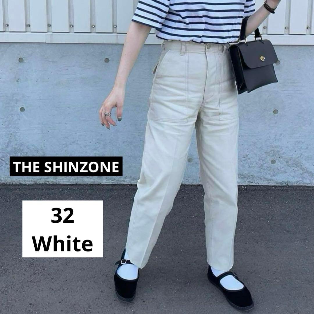 THE SHINZONE】ベイカーパンツ ホワイト 32 サイズ 希少カラー - メルカリ