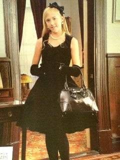 別珍フロントリボンジャンパースカート innocent world 【希少