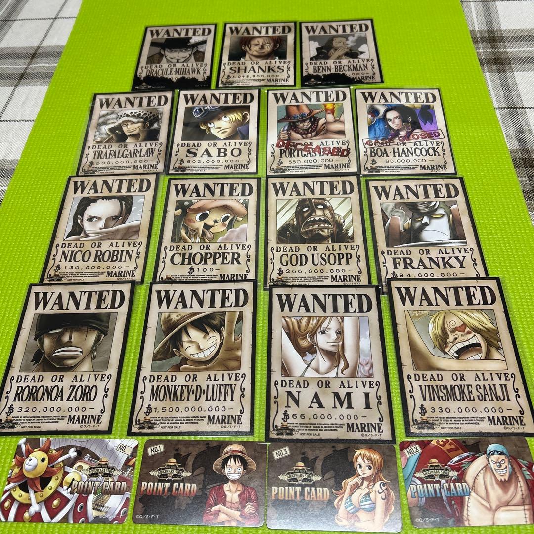 ONE PIECE ワンピース 麦わらストア 非売品 手配書 ブロマイド ルフィ