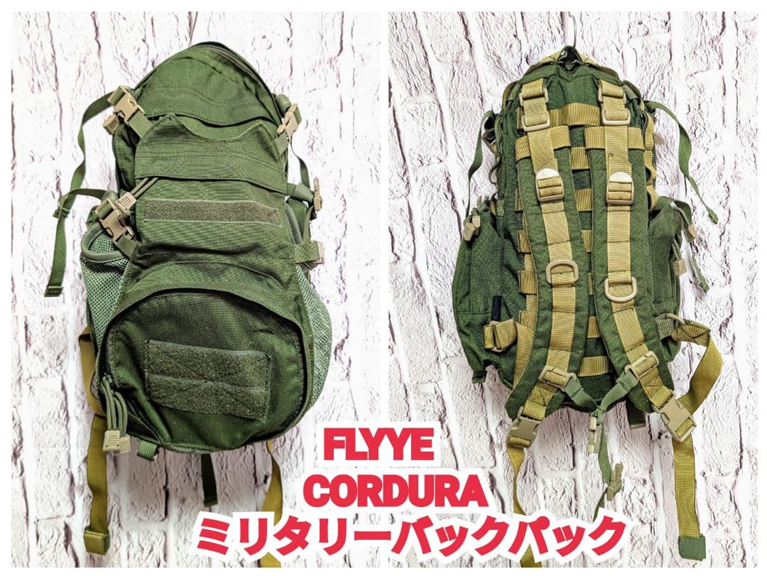 フォロー割 FLYYE バックパック フライアイ ミリタリーバッグ コーデュラ