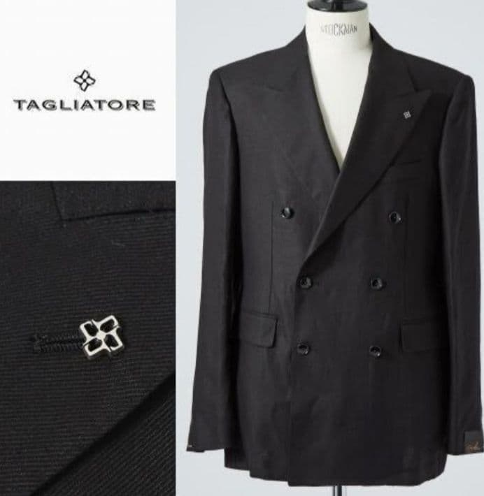 Tagliatore タリアトーレ リネン ダブルジャケット 麻 48サイズ - メルカリ