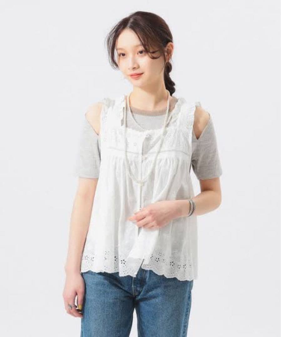 BEAMS BOY カットワークキャミソール - メルカリ