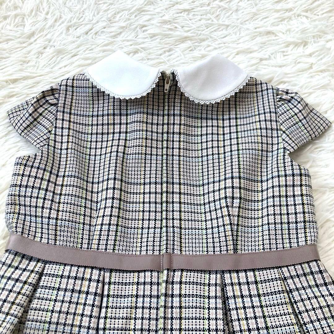 モコモコ 様専用 プティマイン 極美品 チェックOP＋スカラップ