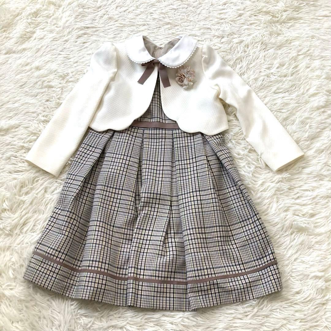 モコモコ 様専用 プティマイン 極美品 チェックOP＋スカラップ