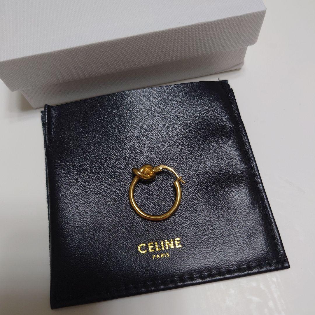 CELINEノット スモール フープ ピアス（片耳） CELINE】セリーヌ ノットスモールフープピアス (CELINE/ピアス