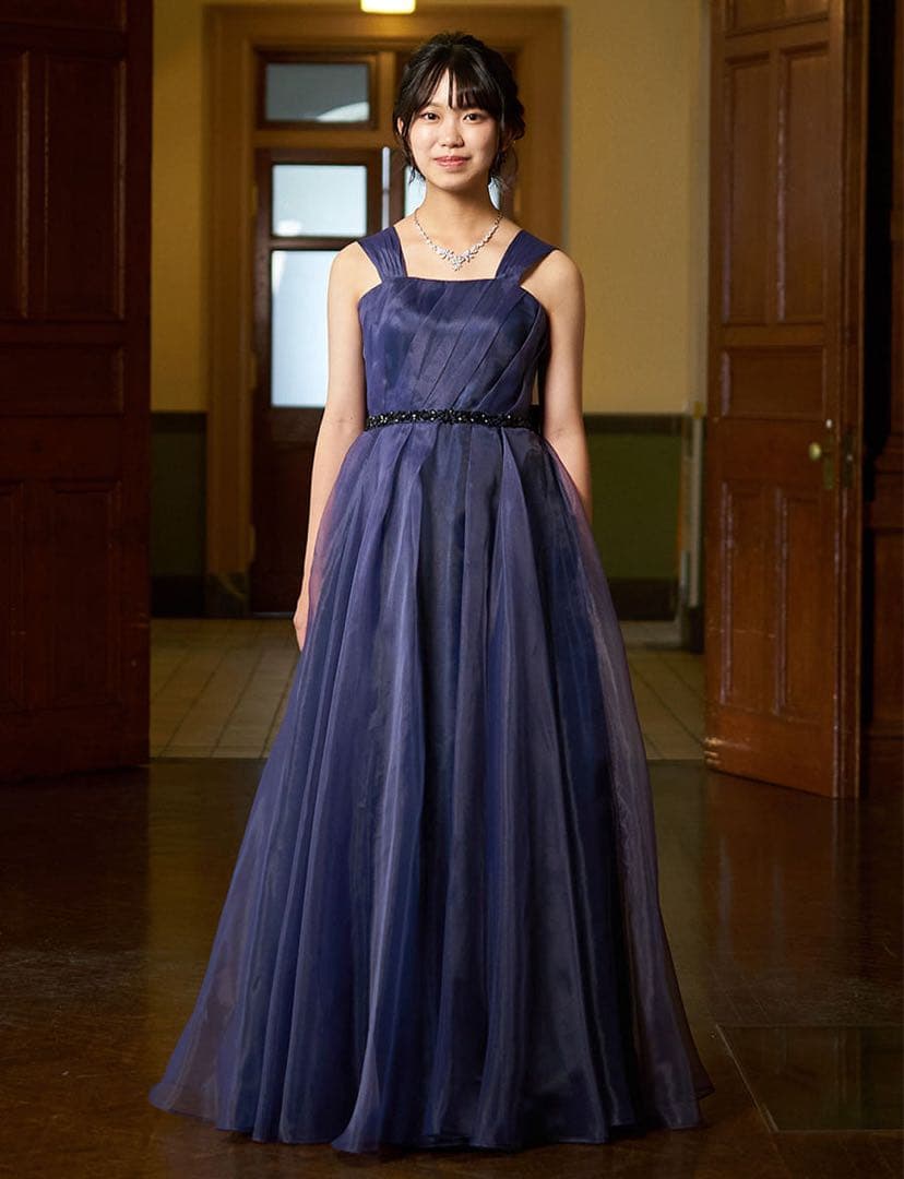 TWEED girl ツイード　ガール　子供コンクール発表会　ドレス ブルーグレー 演奏会ドレス・コンクールドレス・発表会にお薦め