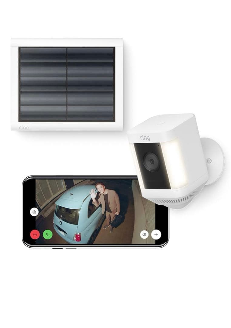 amazon ring 屋外　防犯カメラ　ソーラーパネル付き そうだ、カメラ＋ソーラーパネルでソーラーパネルを監視しよう