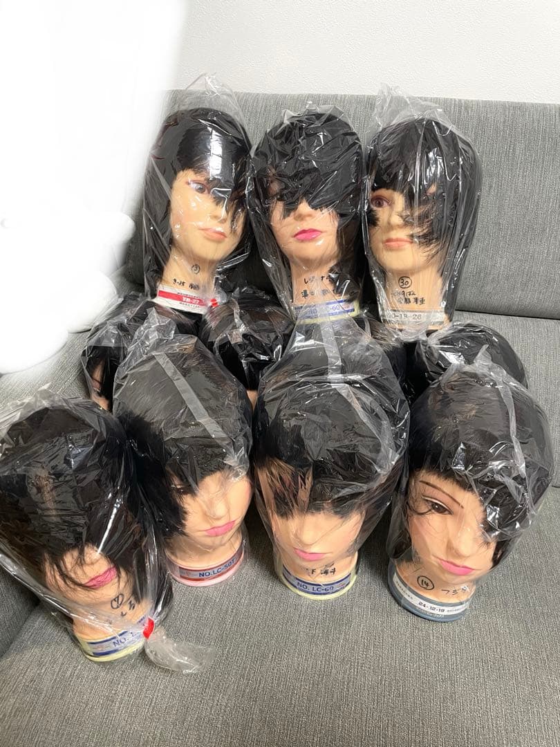 国家試験　カットウィッグ11体 YUKARI JAPAN 24-2Cut【美容師実技試験練習用/人毛100%】の卸・通販