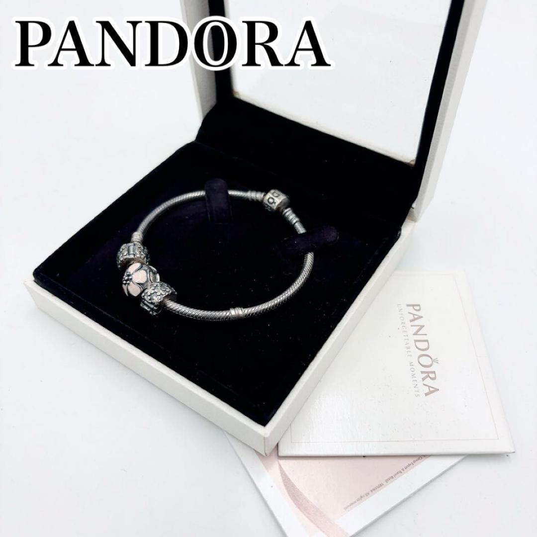 pandora シルバー ブレスレット フラワー パンドラ サクラ 桜 - メルカリ