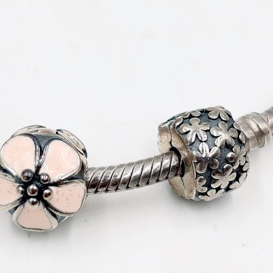 pandora シルバー ブレスレット フラワー パンドラ サクラ 桜 - メルカリ