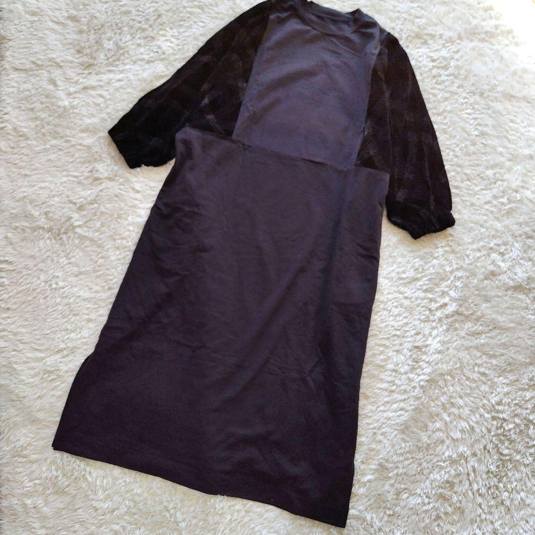 中川政七商店【数量限定】布ぬのワンピース やたらフロック 黒 - メルカリ