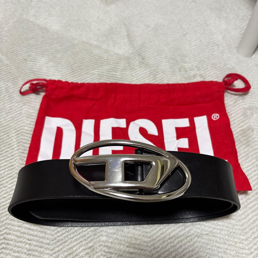 DIESEL ブラック ベルト 専用袋付きの通販はau PAY マーケット - 輸入