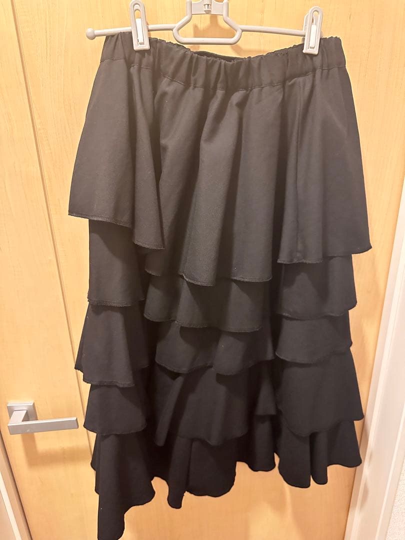 BLACK COMME des GARCONS ティアードフリル スカート 中古・古着通販】BLACK COMME des GARCONS (ブラックコムデギャルソン