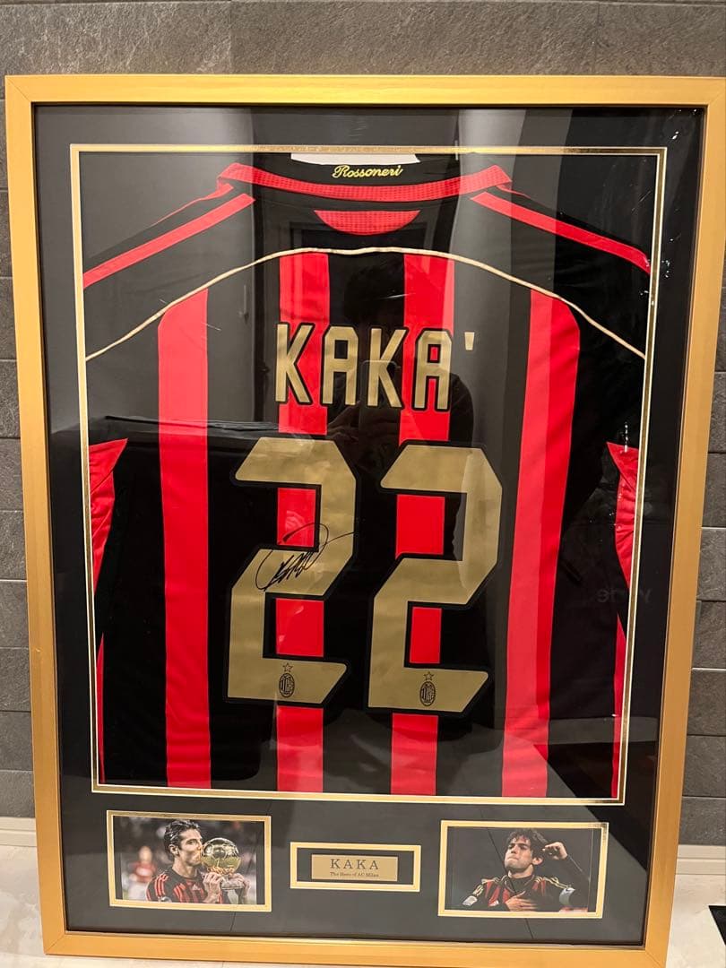 カカ サイン入りユニフォーム 長袖 ACミラン 額装 - メルカリ