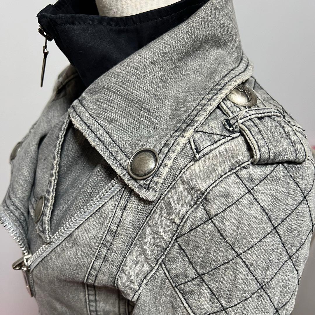 ミリタリージャケット Y2K grunge 00s短丈 archive ギミック - メルカリ