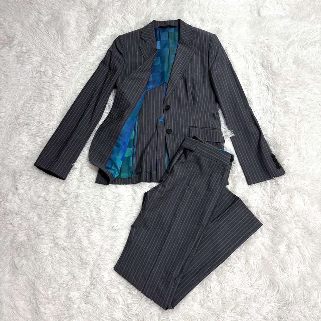 ポールスミス　Black label スーツ　セットアップ　グレー　L ポールスミス Black label スーツ セットアップ グレー L