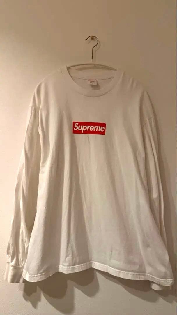 Supreme Box Logo L/S Tee ホワイト 20aw t-supreme-box-logo-l-s-tee-