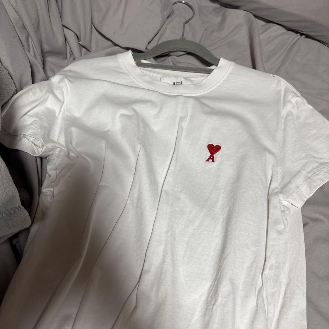 ami ハート刺繍 ホワイト Tシャツ - メルカリ