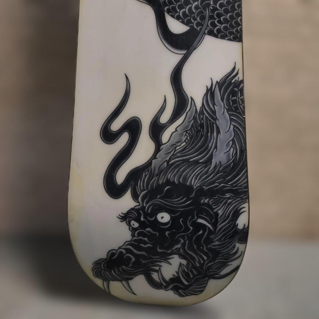 眞空雪板等】スノーボード 3点セット（龍・ドラゴン）＋Union