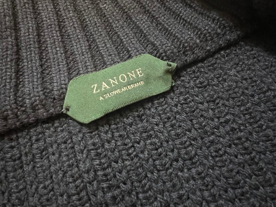 ザノーネ chioto 44 ローゲージ ネイビー 着用3回の極美品 - メルカリ