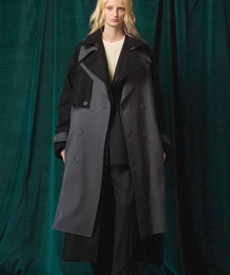 《UNISEX》レイヤリングダブルブレステッドプライムオーバーコート