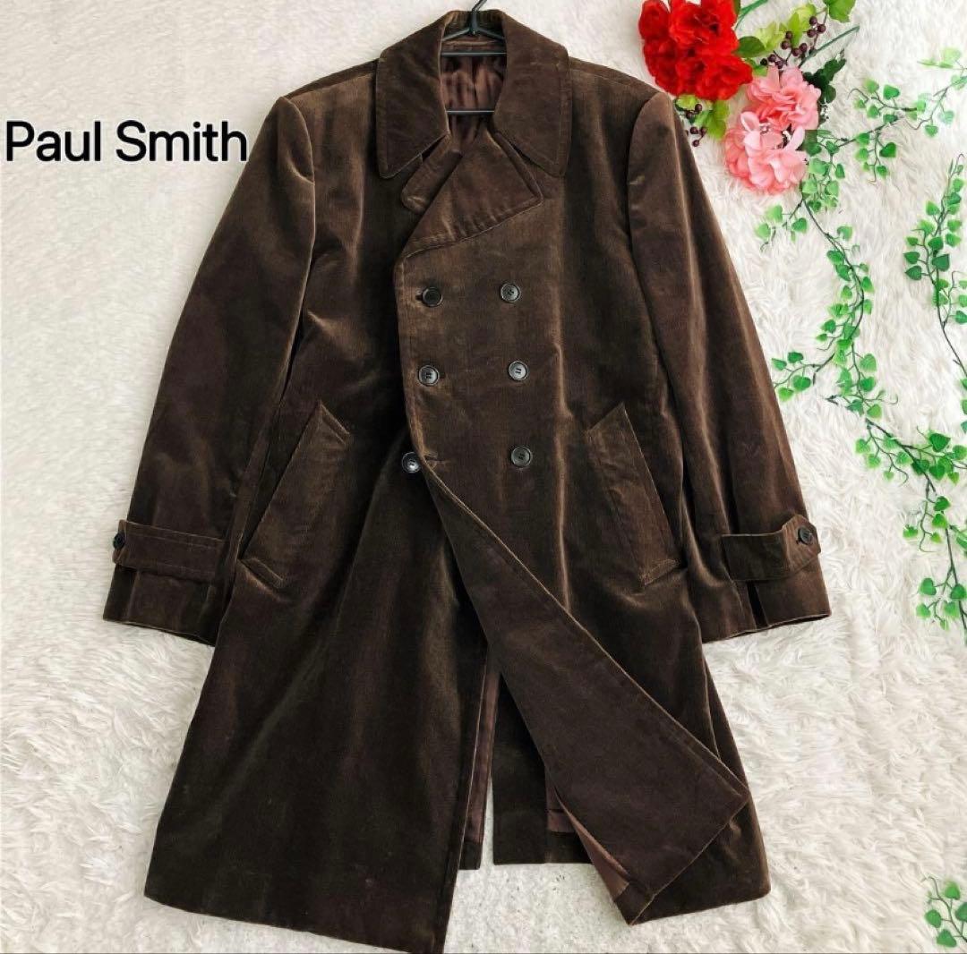 Paul Smith ポールスミスダブルチェスターコート ロング コーデュロイ 中古・古着通販】PAUL SMITH (ポールスミス) DOUBLE CHESTER WOOL