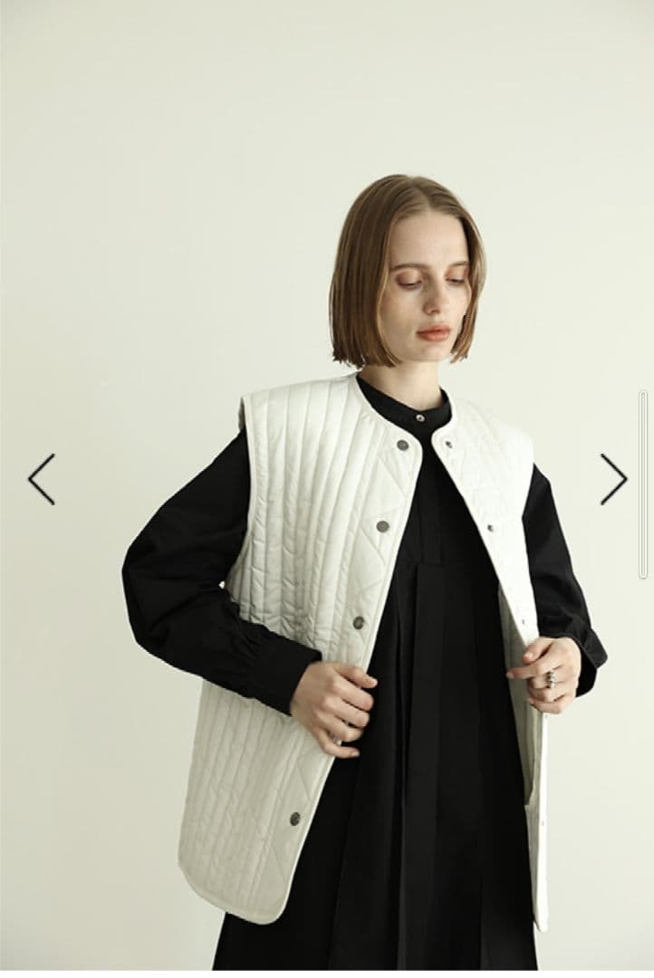 ストライプキルティングベスト/CAVEZA ROSSO/White - メルカリ