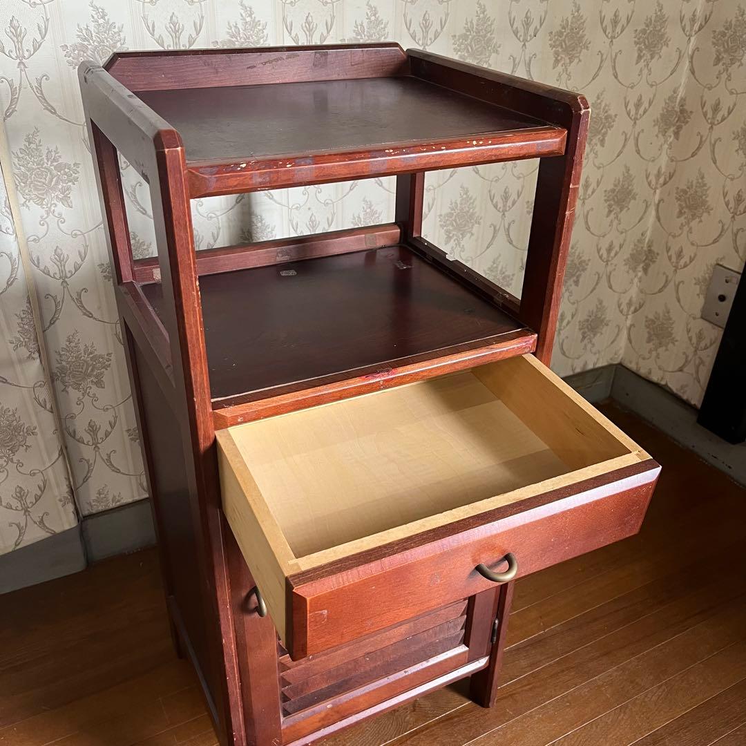 アンティーク】カリモク 電話台 FAX台 花台 飾り台 古家具 古民家