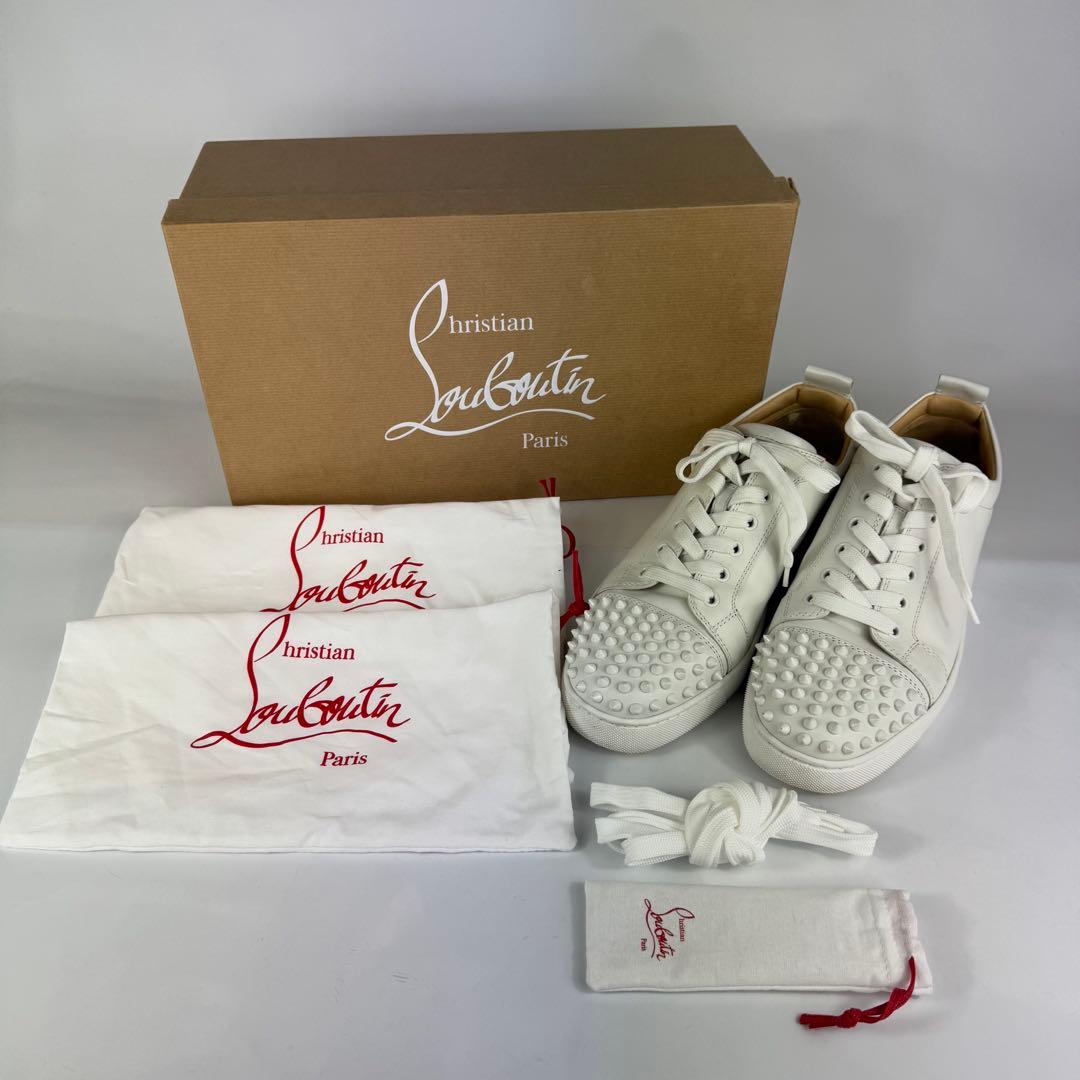 美品・希少】クリスチャンルブタン スニーカー スタッズ 白 27cm 42